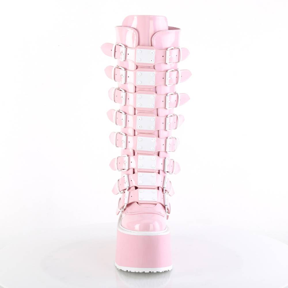 DemoniaCult - DAMNED-318 Bottes de plate-forme - Rose